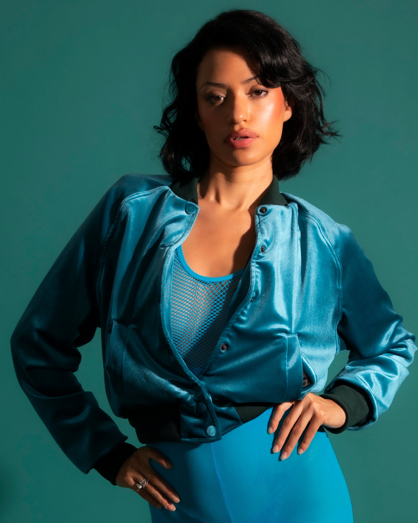 Velvet Bomber Jacket