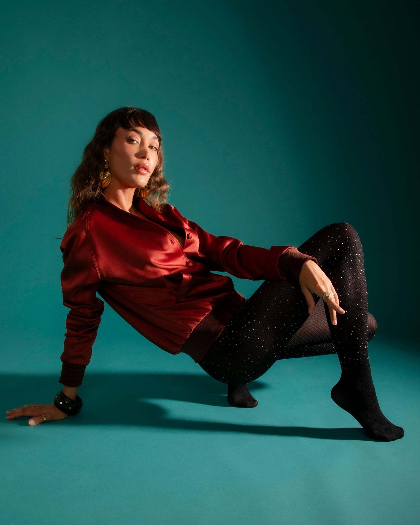 Charmeuse Rust Bomber (NEW)