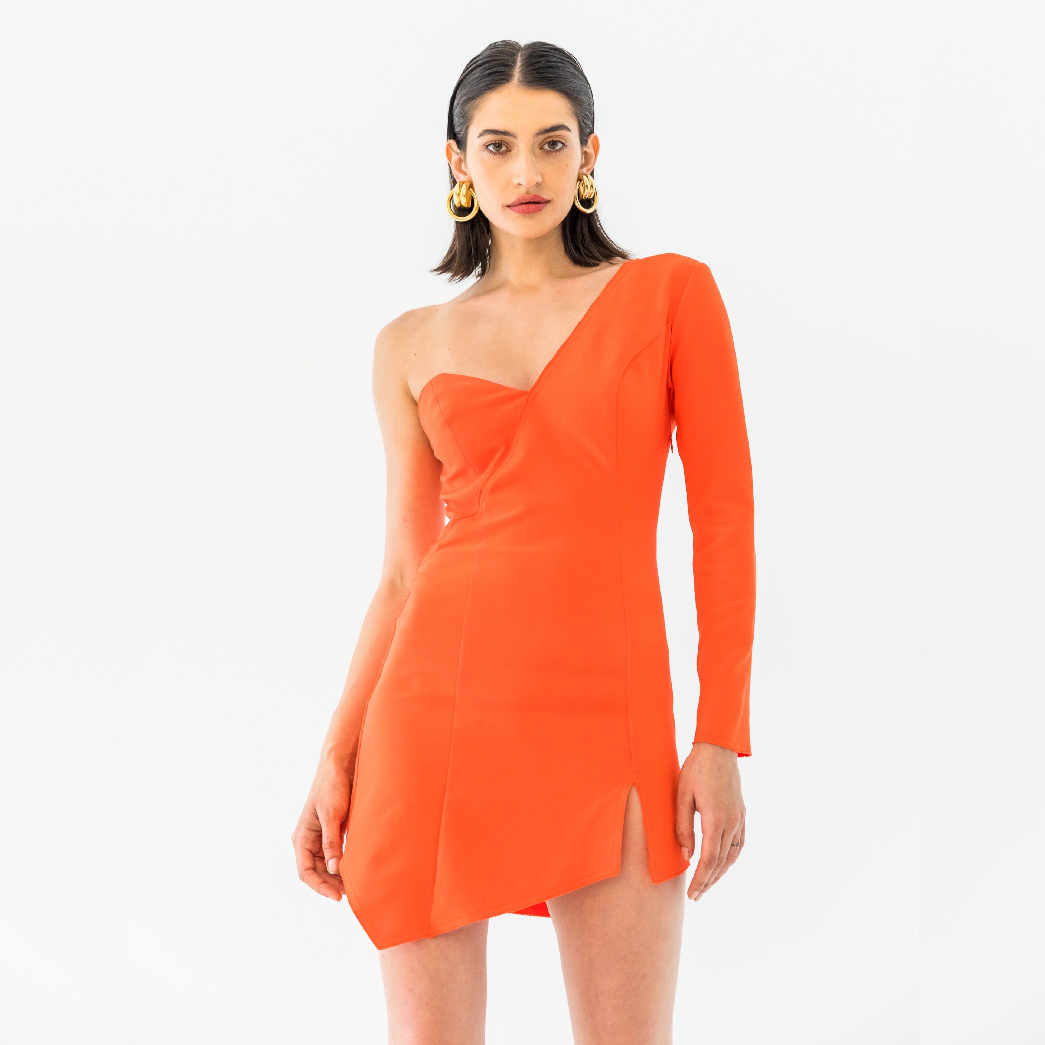 blaze orange dress Autumn Blaze Mini Dress