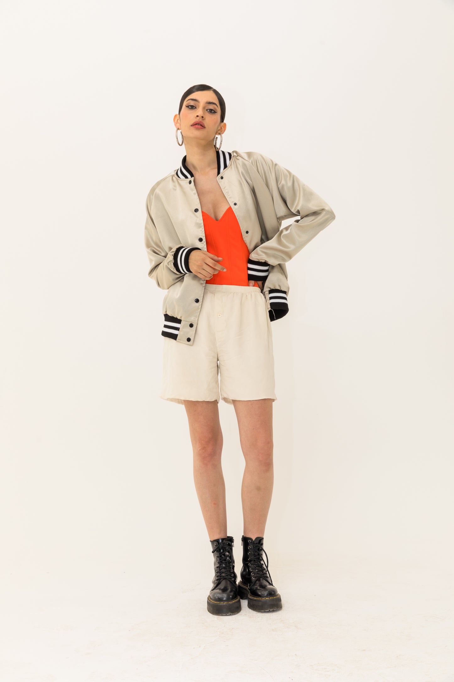 The Finger Unicorn Rainbow Bomber, Silver/Multi