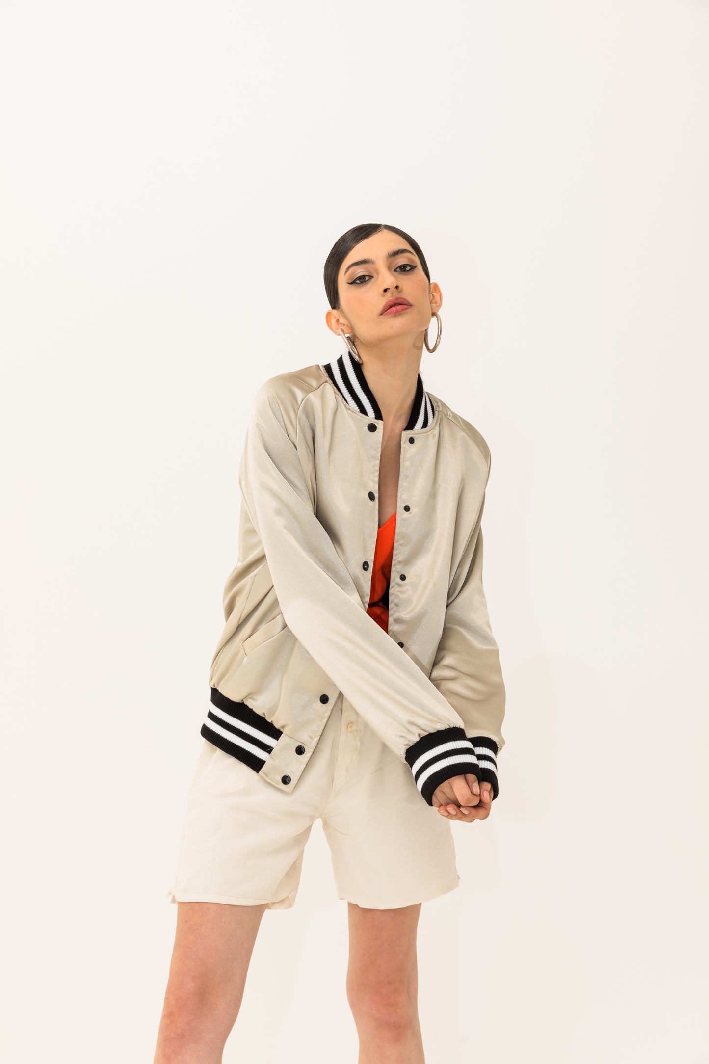 The Finger Unicorn Rainbow Bomber, Silver/Multi