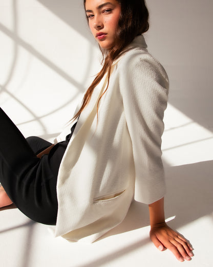 The Boyfriend Blazer (White Sands)