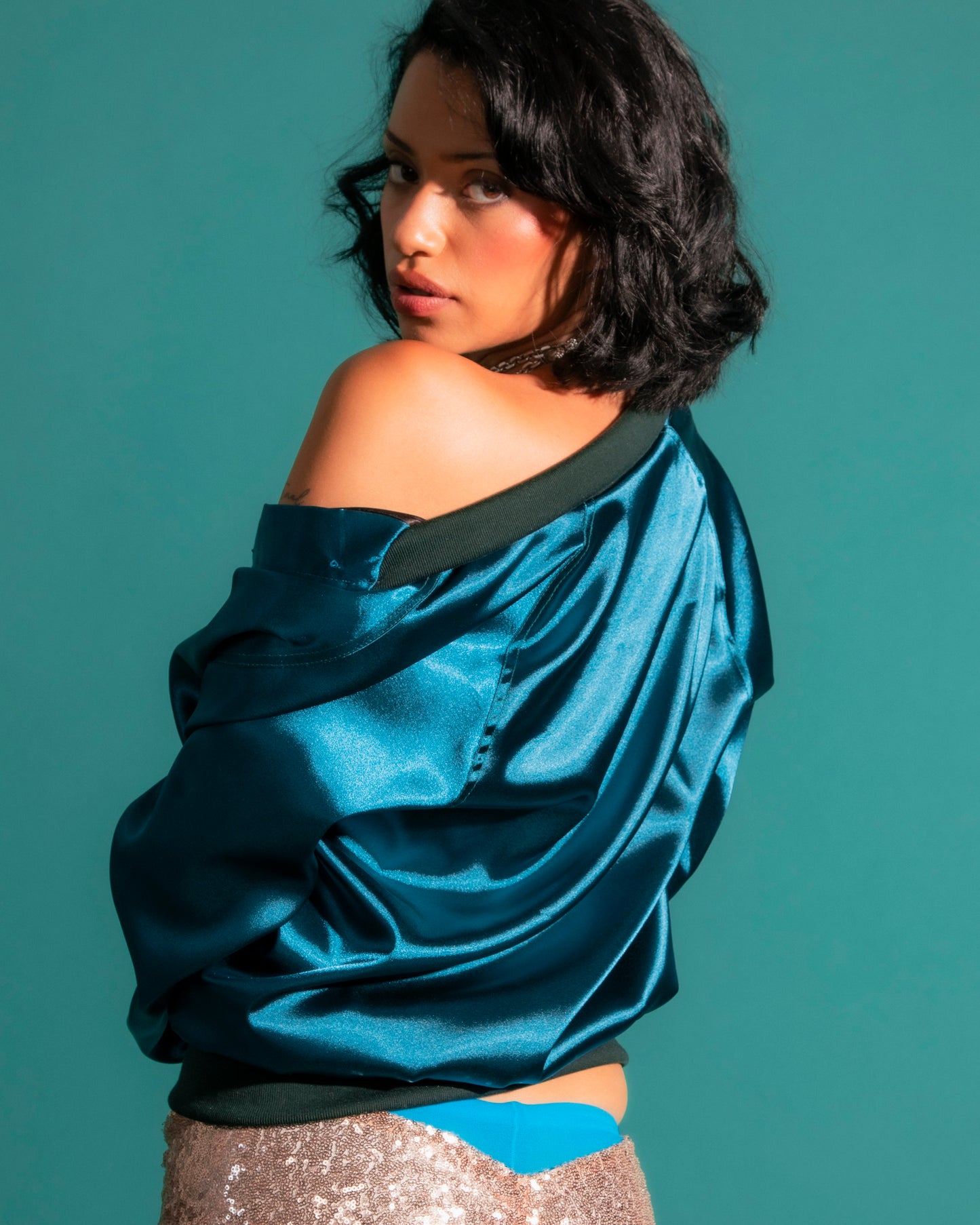 Charmeuse Bomber (NEW)