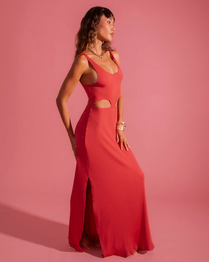 Watermelon Cut Out Dress