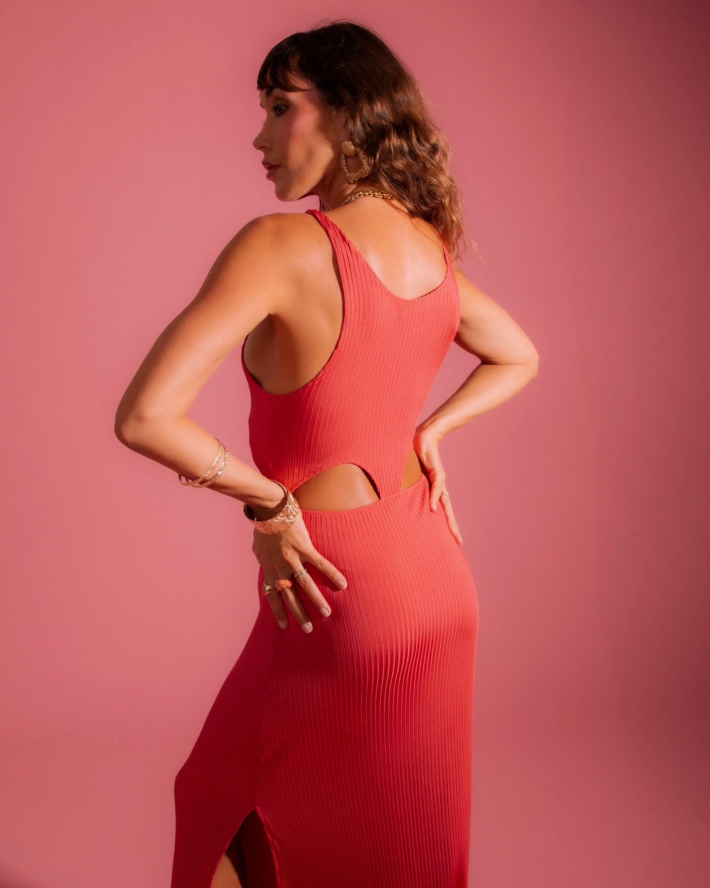 Watermelon Cut Out Dress