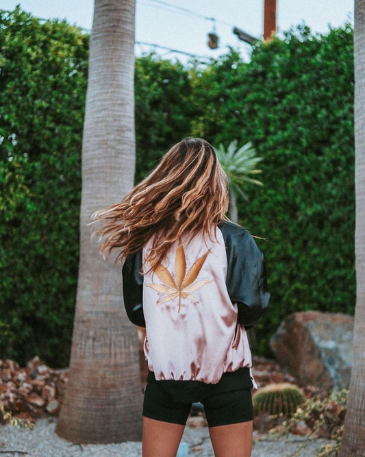The 420 Bomber (Two Tone), Pink/Black/Gold